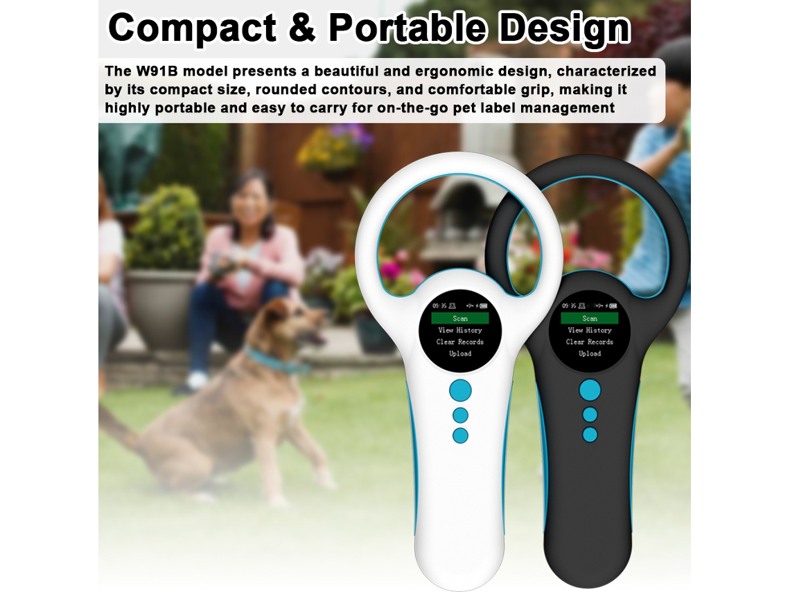 Escáner Portátil De Microchips Para Animales Con Pantalla Lcd Tft De 1,44 Pulgadas Compatible Con Emid Fdx-b Para La Gestión De Aves De Corral Y Animales Pequeños.