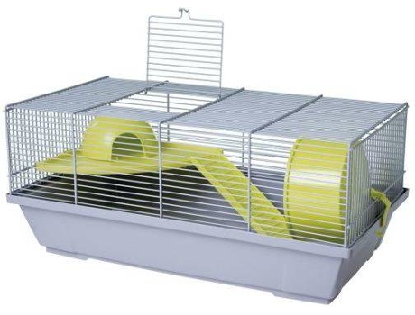 Jaula para Hamsters VOLTREGA 117 (Verde y Gris - 50,5x28x25 cm - Plástico y Metal)