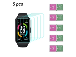 Protector De Pantalla Resistente A Arañazos De Alta Transparencia Honor Band 6 Película Suave Paquete De 5