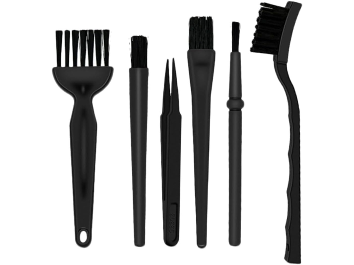 Yarnow Brochas Antiestáticas Ligero Y Juego De 6 Material Pa Y Pp Para Limpieza De Teclado Y Placa De Circuito Adecuado