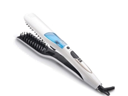 Cepillo alisador de vapor profesional, plancha eléctrica de cerámica para cabello liso, cepillo alisador de vapor para cabello largo Ehstmind