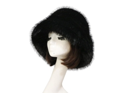 Gorro de pescador de invierno para mujer, modelo 2026, con ala ancha, protectores de orejas de piel sintética, acrílico suave y cálido, circunferencia de 56 a 62 cm.