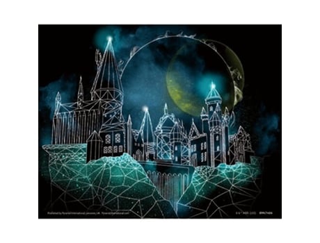 Marco geométrico lenticular 3d PYRAMID Harry Potter Hogwarts