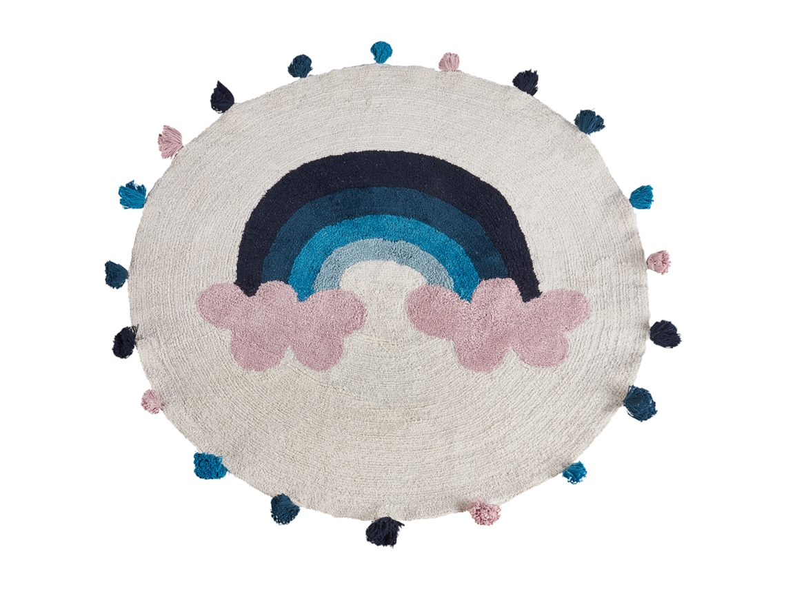 Alfombra para niños BELIANI Gorisa de Algodón Multicolor 120x120
