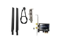 Tarjeta Ethernet Pcie 300 Mbps 2,4g 867 Mbps 5g Bt Adaptador De Red Gigabit Para Escritorio