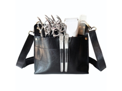 Vlrla-7-slot Retro Barbeiro Scissors Waist Bolsa In Pu Leather