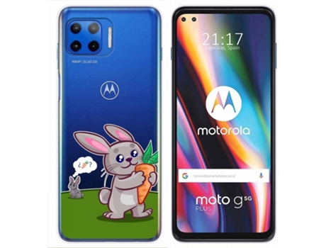 Carcasa Motorola Moto G 5G Plus TUMUNDOSMARTPHONE Conejo Multicolor