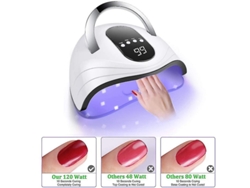 Lámpara UV para uñas de gel, 168 W, luz LED para uñas, secador rápido de uñas Ly Ebike