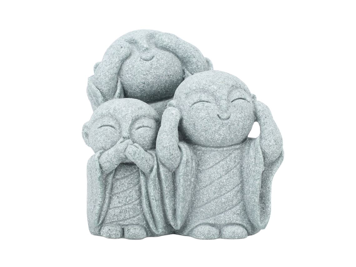 Pequeña estatua de monje Buda, estilo chino, arena verde, 3