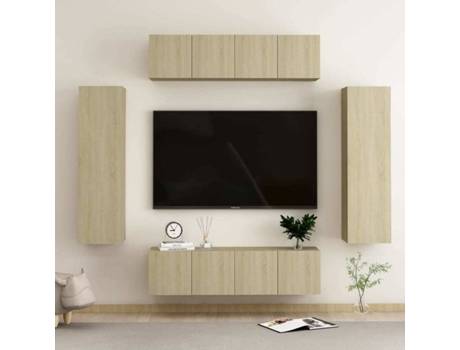 Conjunto 6 de muebles de salón VIDAXL roble Sonoma