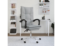 Sillón | Silla De Oficina Reclinable De Tela Gris Claro Wsd709939