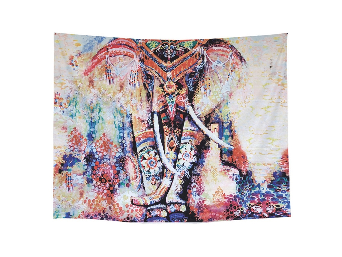 Toalla/alfombra de playa con diseño de elefante, 150x200cm