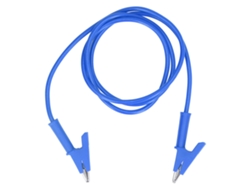 Cable De Prueba Con Doble Pinza De Cocodrilo De 10 Mm, 20 A, 3000 V Para Batería De Vehículo - Azul