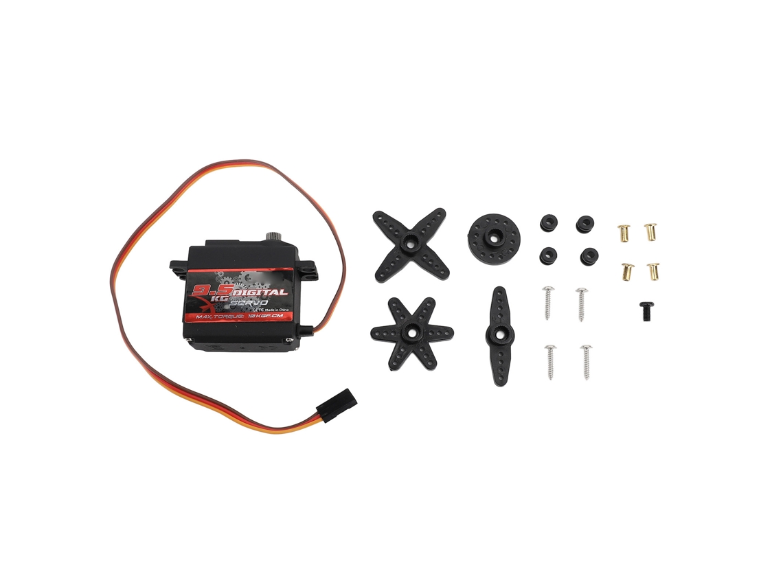 Servomotor Digital De Alto Torque De 9,5 Kg Con Engranajes Metálicos Para Coches Rc, Barcos Y Robots De Bricolaje.