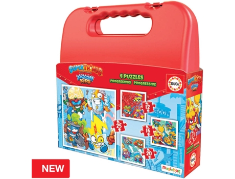 Puzzle EDUCA Educa Maleta Progresivos Superthings (Edad Mínima: 3 Años - 0 Piezas)