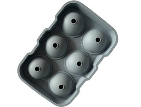 Molde para hacer bolas de hielo de whisky— Máquina para hacer bolas de hielo para whisky escocés y cócteles — Liberación fácil (azul)