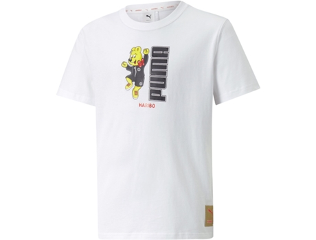 Camiseta de Niños PUMA Corta Haribo Graphic Blanco (shoes//eu/93/98 cm)