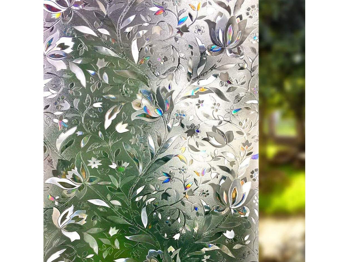 Lámina Decorativa Electrostática Para Ventanas (sin Adhesivo) Con Protección Solar Y Privacidad (esmerilada) 45x100cm