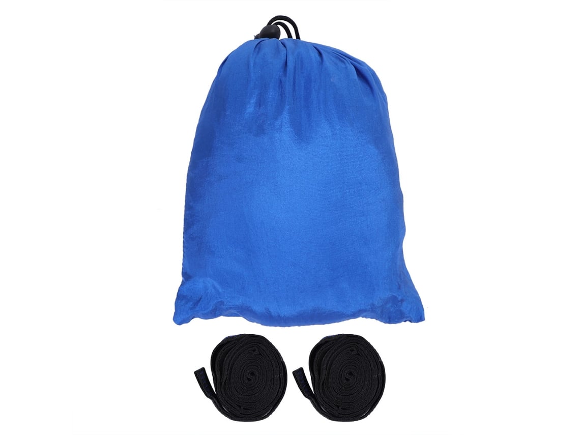 Hamaca Doble Portátil Para Acampar Y Viajes, Con Correa Para Árbol (azul) Para Diferentes Aplicações E Usos