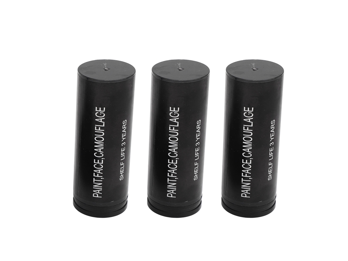 Jinwei-3pcs Palitos De Pintura Facial Camuflaje Duradero Para Caza Fácil De Lavar Pintura Facial Caza Palito Negro Ojo