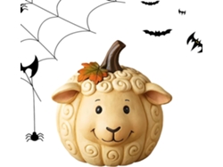 Decoraciones De Calabazas - Figuras De Animales Y Calabazas Para Halloween | Decoración Con Estatuas De Resina