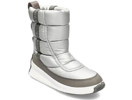 Botas SOREL Out N About Puffy Mid Mujer (43 - Gris y Plateado)