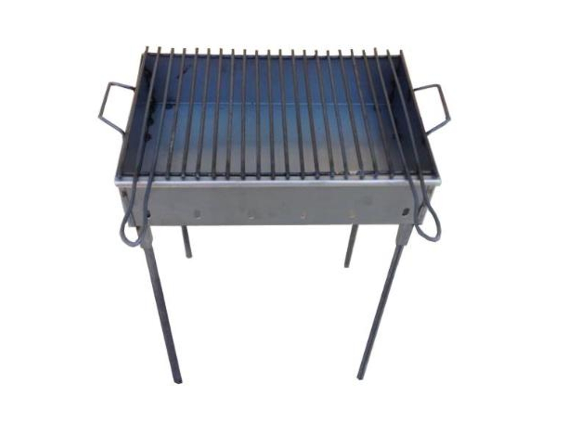 Barbacoa hierro 51cm largo (60 asa a asa) 33cm ancho-75cm alto
