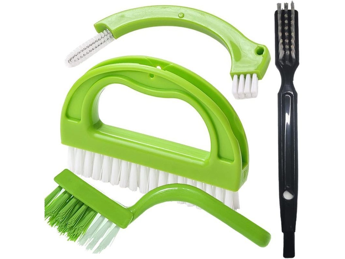 Cepillo Multifuncional 4 En 1 Para La Limpieza De Juntas De Azulejos, Cocina Y Baño - Verde