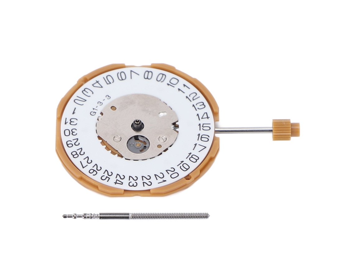 Movimiento De Repuesto Para Reloj De Pulsera De Cuarzo Con Calendario, Aleación De Metal, Gm10