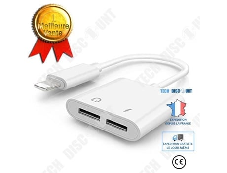 Adaptador para iPhone X - 8 e 7 TECH DISCOUNT