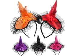 5 Pièces Coiffeur De À Paillettes Sorcières Casque Halloween Cerceau De Cheveux D'halloween Acces...