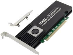 Tarjeta De Expansión Adaptadora Pcie X16 Mkey Asm2824 A Convertidor Cuádruple De Ssd M.2 Nvme De 4 Puertos