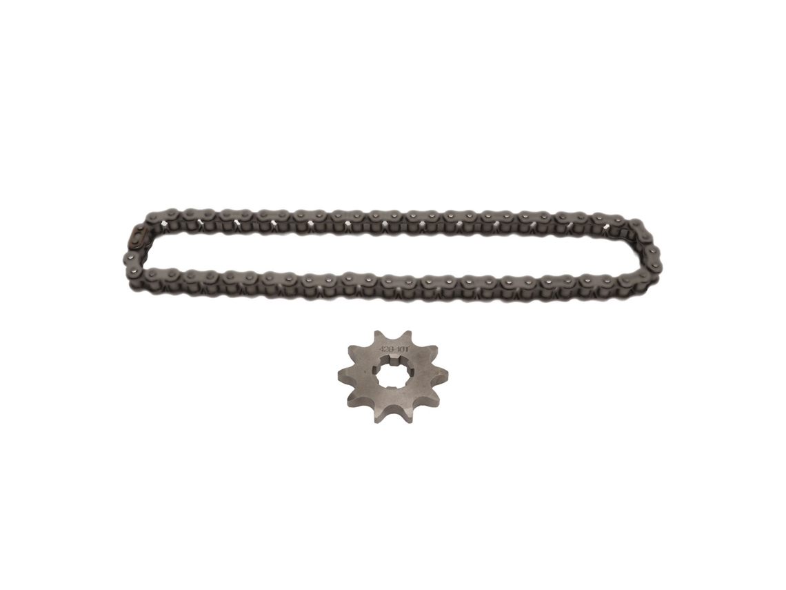 2026-kit Piñón Cadena 428 10d 17mm Acero Cadena 60 Eslabones Para Atv Kart Moto 50cc-250cc Off Road