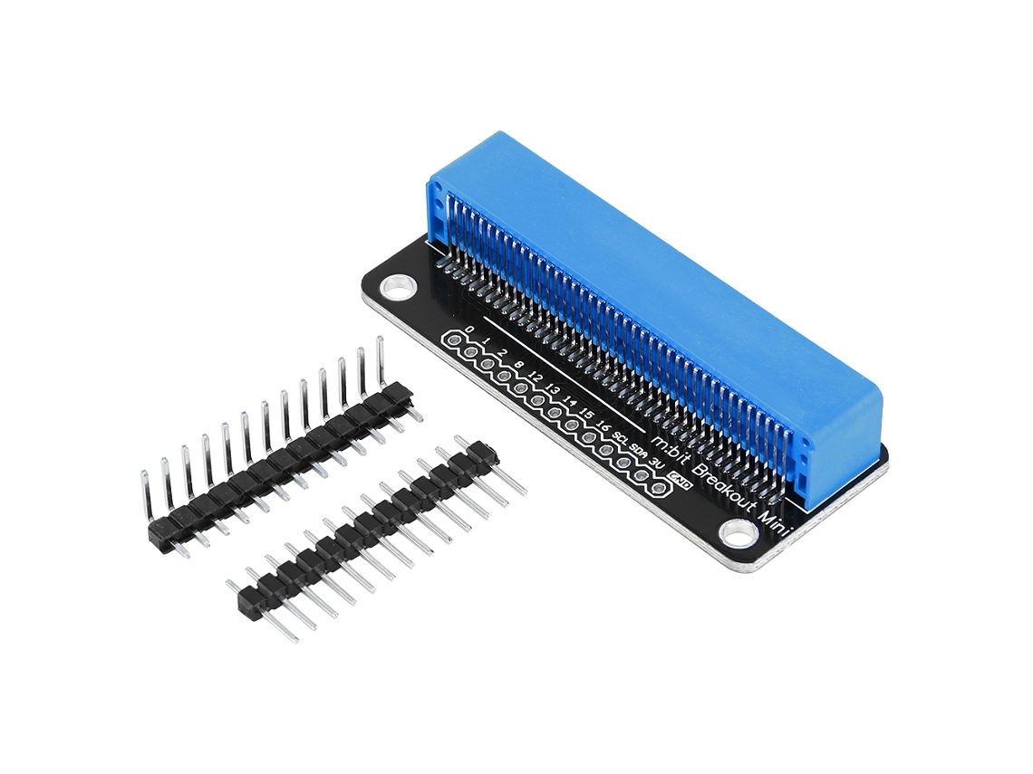 2026-placa De Extensión Mini/micro:bit Componentes De Oro 2.54mm Pin Azul Piezas Eléctricas Industriales
