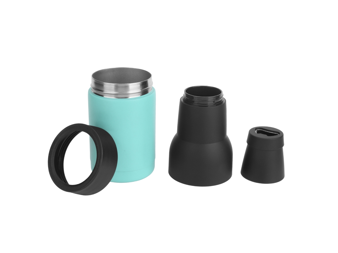 Aislador Doble De Acero Inoxidable Para Botellas De Cerveza Con Aislamiento Al Vacío, Base Antideslizante Y Abridor De Botellas.