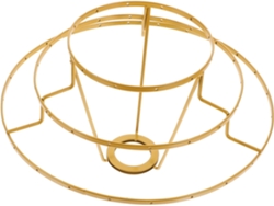 Soporte Metálico De 3 Anillos, Marco De Hierro Pintado Resistente A Altas Temperaturas Y Antioxidante, Para Lámpara.