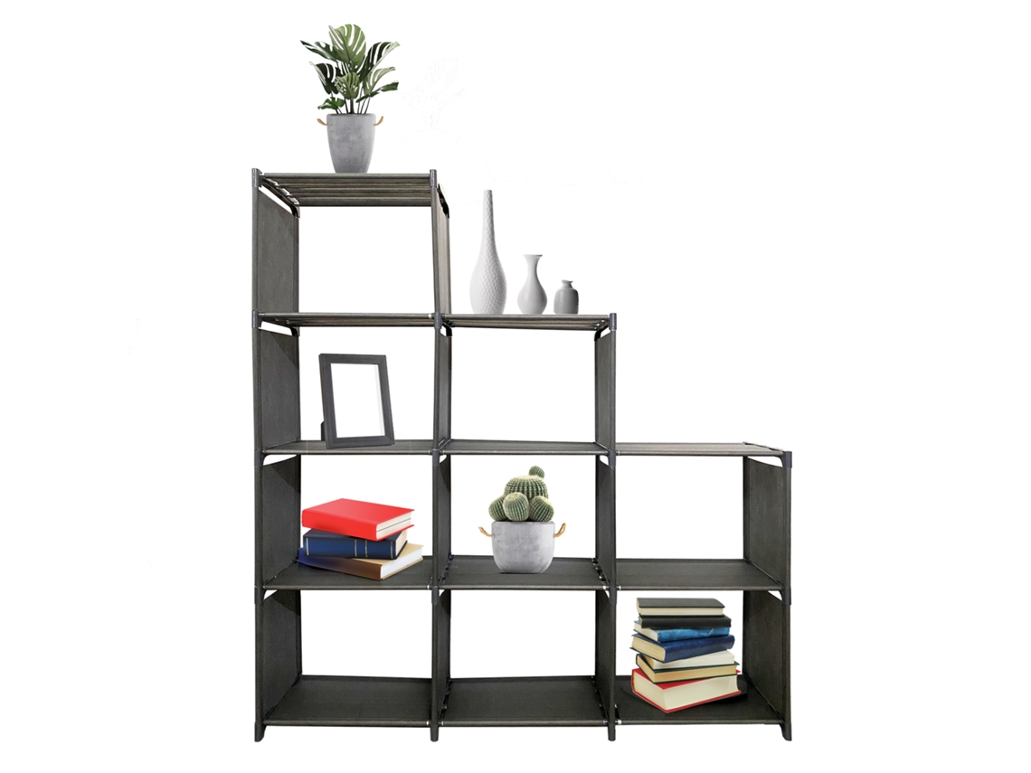 Estanteria Ordenacion 234 Pisos 12 Huecos PVC & Tela NYANA Home 123x125x29 cm