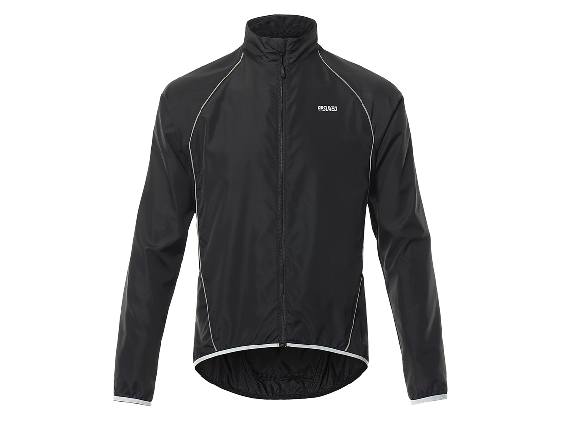 Chaqueta De Ciclismo Reflectante Para Hombre Con Mangas Largas, Impermeable, Transpirable Y Cortavientos.