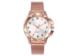 Reloj De Pulsera Vansvar Para Mujer, De Aleación, Con Movimiento De Cuarzo Y Diseño Sencillo En Color Blanco.