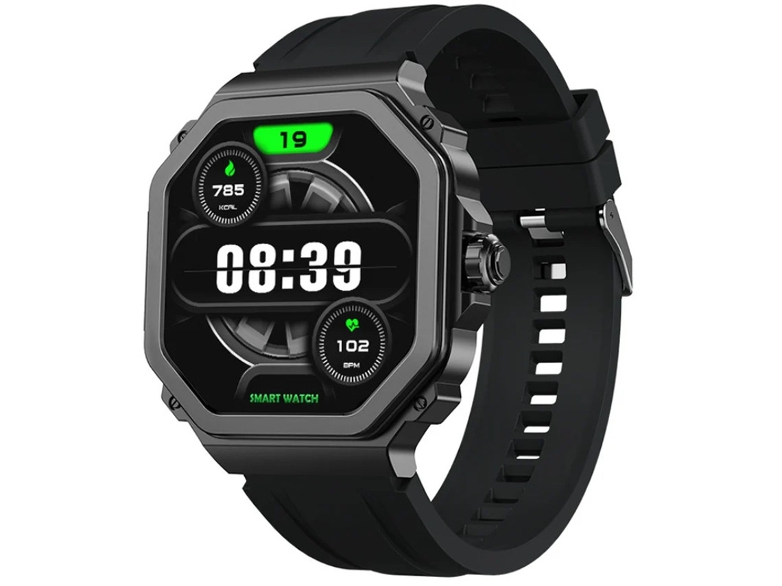Reloj Inteligente Bluetooth 1.43 Amoled Frecuencia Cardíaca T63 Mensaje De Oxígeno En Sangre Push Modo Multideportivo Negro Yizhood