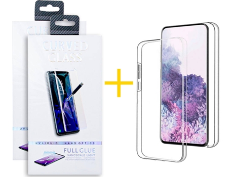 Carcasa + 2 Protectores de Pantalla para Samsung Galaxy S22 Plus 5G ACCETEL Transparente Claro