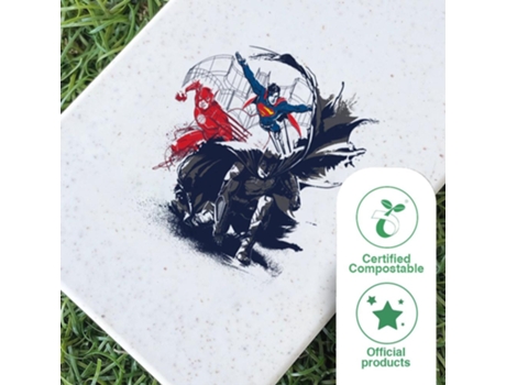 Funda Oficial Dc Comics Liga La Justicia Personajes Tierra Warner Bros Compostable para iPhone 13 PHONECASES3D