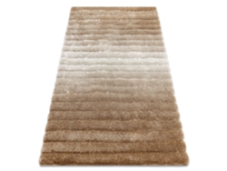 Alfombra Moderno Flim 007-B2 Lanudo, Rayas - Structural Beige (120 x 160 cm)