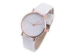 Reloj De Mujer Zhoulianfa Zlf0282, Correa De Piel Sintética, Movimiento De Cuarzo, Estilo Moderno, Blanco.