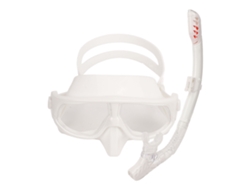 Equipo Profesional De Snorkel Con Gafas Antivaho, Antifugas Y De Visión Amplia Para Un Ajuste Cómodo - Blanco