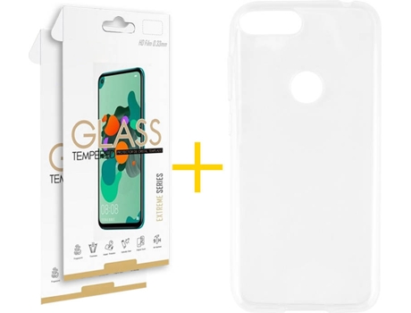 Carcasa + Protector Alcatel 1S 2019 SKYHE Lisa Transparente 79611