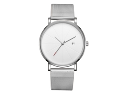 Reloj De Pulsera Unisex Para Parejas Zhoulianfa Con Correa De Malla Y Caja Con Acabado De Madera (dorado)