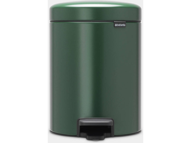 Bote de Basura BRABANTIA 304026 Newicon con Pedal (Verde - 1,45 kg - 27,2 x 20,5 x 29,1 cm - Garantía: 10 Años)