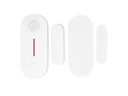 Alarme magnético Wi-Fi com sensor Veloriskku para portas/janelas inteligentes com aplicativo Tuya, som, luz e sistema sem fio.