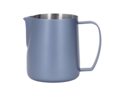 Espumador De Leche De Acero Inoxidable, 450 Ml, Boquilla Doble En Forma De V, Accesorio Para Café, Azul Marino.
